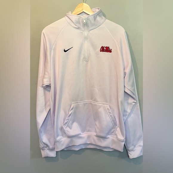 Nike Other - Nike White Pullover Hoodie. Ole Miss & Nike logos. Large. Good condition